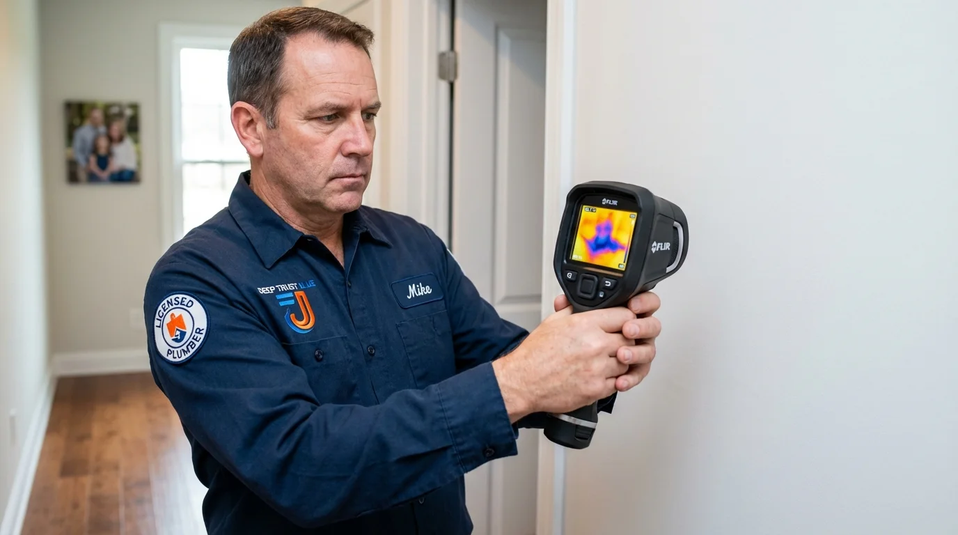 Thermal imaging leak detection by Johns Plumbing LLC in Cuba City